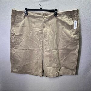 Old Navy Straight Chino Shorts Men’s 48 Big & Tall Khaki comfy 2665